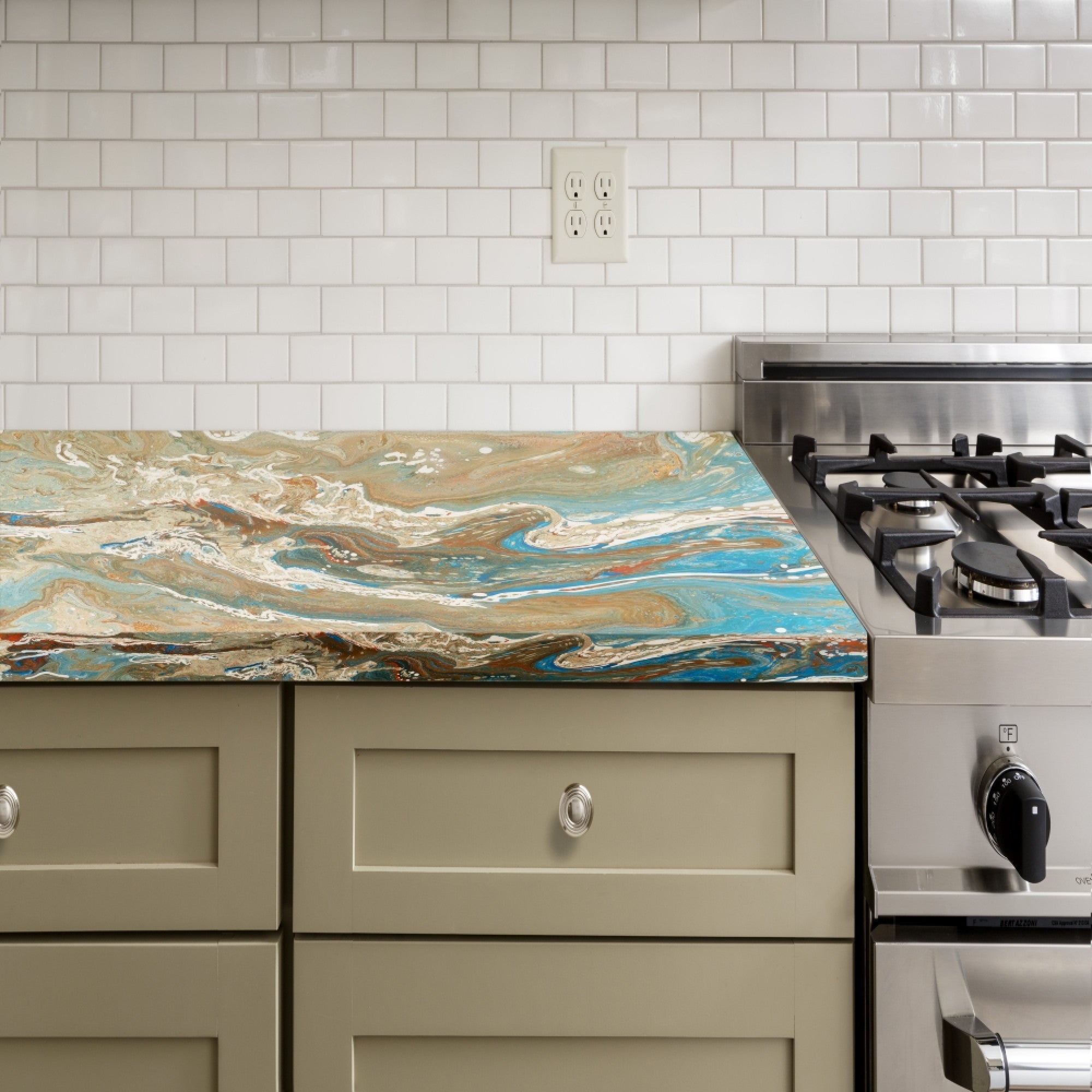 Metallic epoxy clearance kitchen countertops